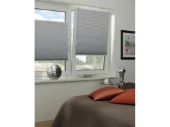 Gardinia EasyFix Thermo-Plissee mit 2 Bedienschienen 50 cm x 130 cm Weiß