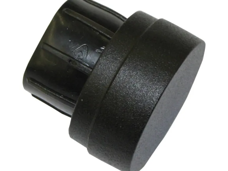 Gardinia Endkappe Industrial Home Ø 25 mm Schwarz 2 Stück