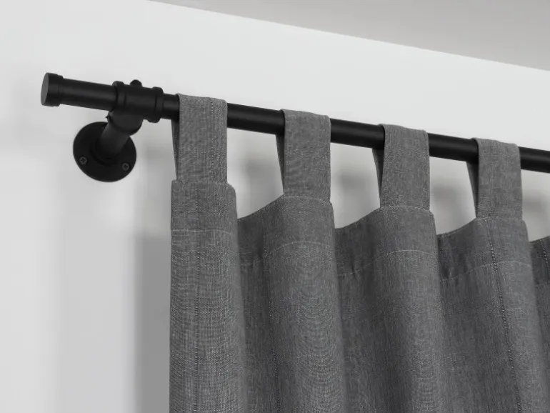 Gardinia Endkappe Industrial Home Ø 25 mm Schwarz 2 Stück