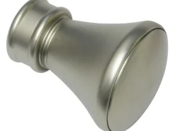 Gardinia Endstück Europa Lago für Ø 19 mm Silber-Satin