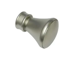 Gardinia Endstück Europa Lago für Ø 19 mm Silber-Satin