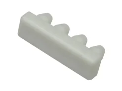 Gardinia Endstück für Aluminium-Vorhangschiene 1-läufig Weiß 2-er Pack