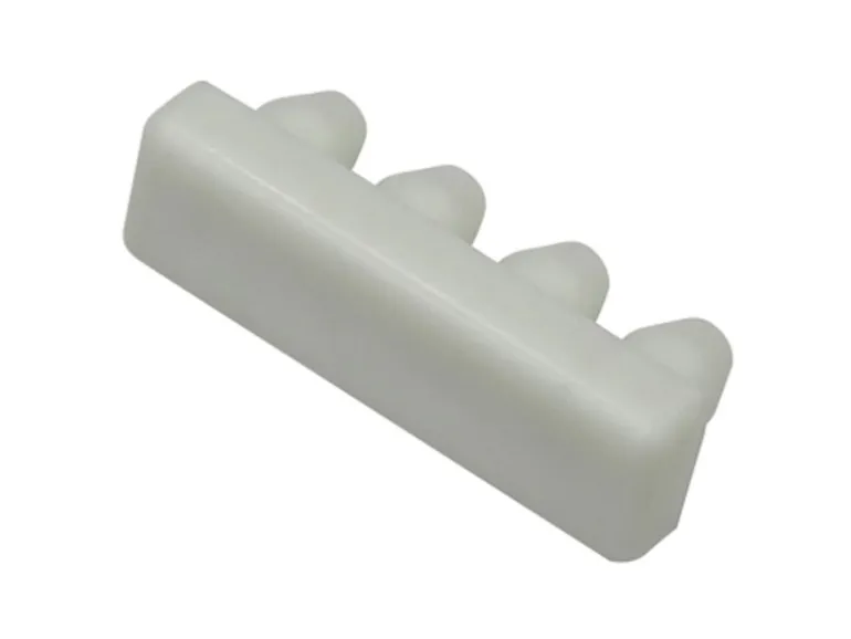 Gardinia Endstück für Aluminium-Vorhangschiene 1-läufig Weiß 2-er Pack
