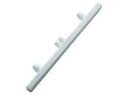 Gardinia Endstück für Aluminium-Vorhangschiene 3-läufig Weiß 2-er Pack