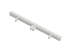 Gardinia Endstück für Aluminium-Vorhangschiene 3-läufig Weiß 2-er Pack
