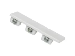 Gardinia Endstück für Flächenvorhangschienen 3-läufig Weiß 2-er Pack