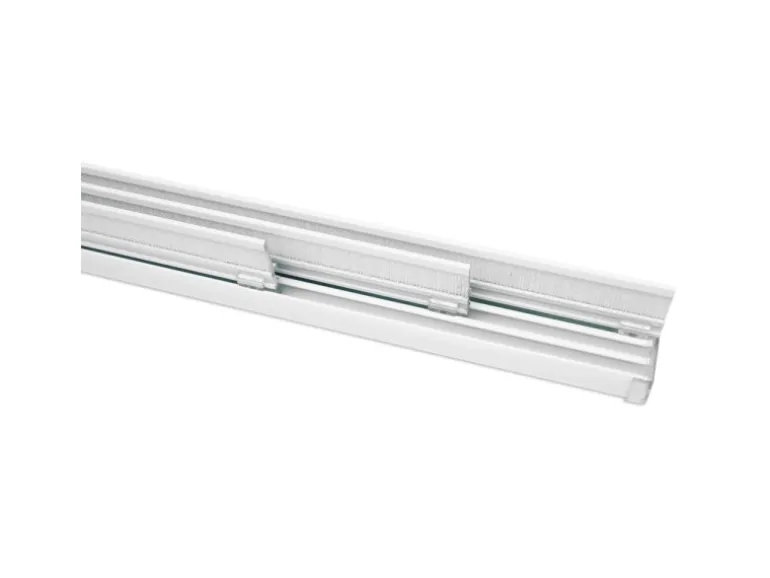 Gardinia Flächenvorhangschiene Komfort Komplett-Set 3-läufig Weiß 170 cm