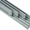 Gardinia Flächenvorhangschiene Komfort Komplett-Set 4-läufig Silber 225 cm