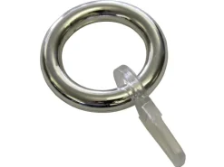 Gardinia Gardinenringe für Vitrage- und Caféhausstangen Chrom 10-er Pack