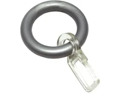 Gardinia Gardinenringe für Vitrage- und Caféhausstangen Silber-Matt 10-er Pack