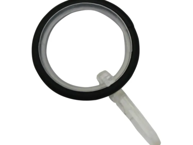 Gardinia Gardinenringe Kreta mit Gleiteinlage Schwarz