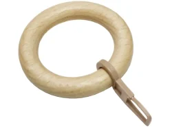 Gardinia Gardinenringe Lugano für Ø 28 mm Natur 10-er Pack