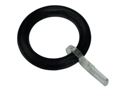 Gardinia Gardinenringe mit Haken für Stangen bis Ø 28 mm Schwarz-Matt