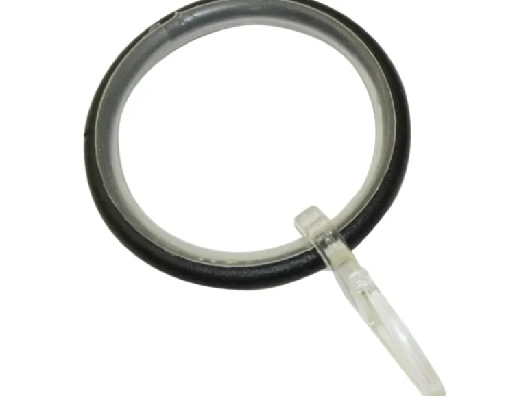Gardinia Gardinenringe mit Gleiteinlage Industrial Home Ø 25 mm Schwarz 10 Stück
