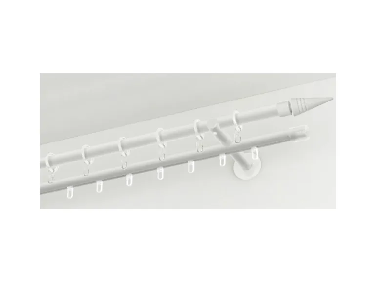 Gardinia Gardinenstange Chicago Ø 20 mm Weiß 160 cm
