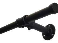 Gardinia Gardinenstange Industrial Home Ø 25 mm Schwarz 160 cm