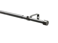 Gardinia Gardinenstangen-Set Kos Ø 16/19 mm Ausziehbar 120-210 cm Edelstahl