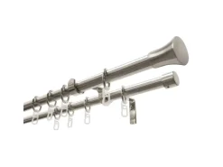 Gardinia Gardinenstangen-Set Konus mit Innenlauf II Ø 16/19 mm 120 cm - 210 cm