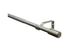 Gardinia Gardinenstangen-Set Zylinder Ø 16/19 mm Edelstahl 120 cm - 210 cm