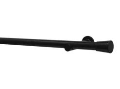 Gardinia Gardinenstangen-Set Korfu Ø 28 mm x 240 cm Schwarz