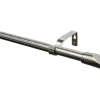 Gardinia Gardinenstangen-Set Ellipse Ø 16/19 mm Edelstahl-Optik 190 cm - 340 cm