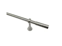 Gardinia Gardinenstangen-Set Belamy Ø 25 mm Edelstahloptik 200 cm
