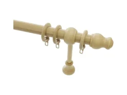 Gardinia Gardinenstangen-Set Lugano Ø 28 mm Natur 160 cm