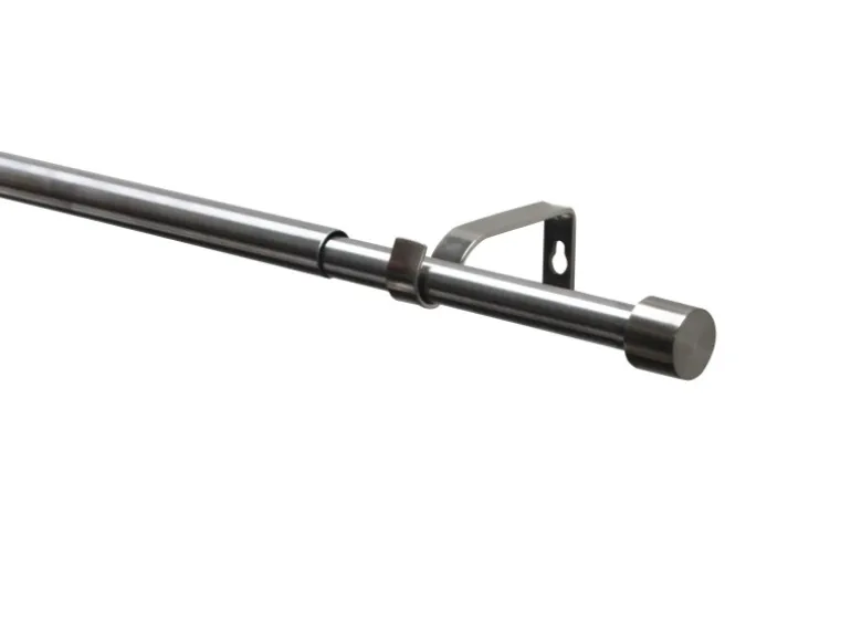Gardinia Gardinenstangen-Set Kos Ø 16/19 mm Ausziehbar 190-340 cm Edelstahl