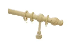 Gardinia Gardinenstangen-Set Lugano Ø 28 mm Kiefer 120 cm