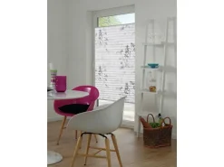 Gardinia Plissee Bella Blätter 100 cm x 130 cm Weiß