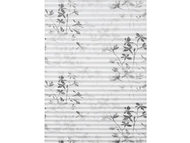 Gardinia Plissee Bella Blätter 60 cm x 130 cm Weiß