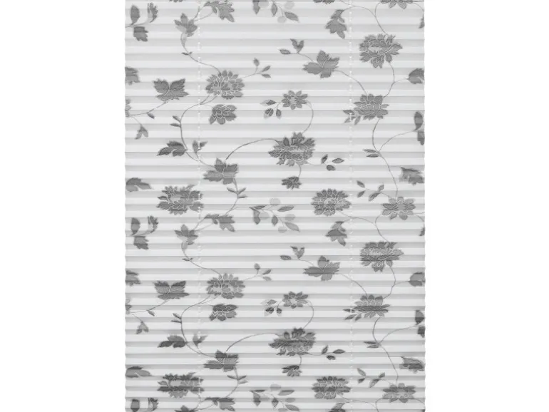 Gardinia Plissee Concept zum Klemmen 50 cm x 130 cm Dekor Blüte