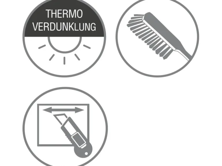 Gardinia Plissee Concept Thermo 50 cm x 130 cm Grau