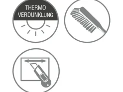 Gardinia Plissee Concept Thermo 100 cm x 130 cm Weiß