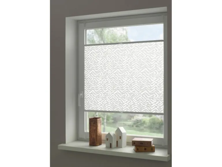 Gardinia Plissee Concept zum Klemmen Lissy 80 cm x 130 cm Weiß