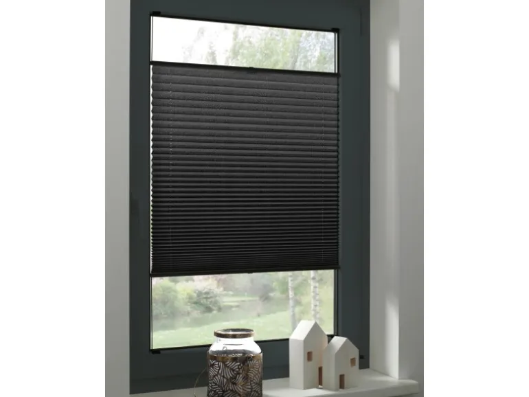 Gardinia Plissee Concept Tageslicht 80 cm x 210 cm Schwarz