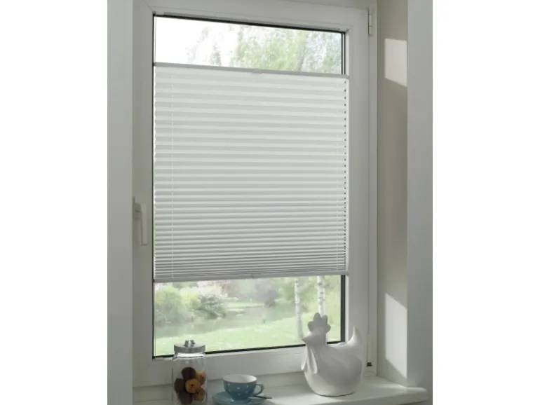 Gardinia Plissee Concept Thermo Abdunklung 75 cm x 130 cm Weiß