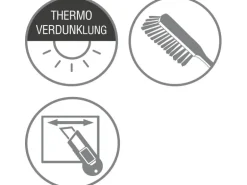 Gardinia Plissee Concept Thermo 80 cm x 210 cm Weiß