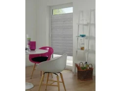 Gardinia Plissee Concept zum Klemmen 100 % Recycling Stoff 80 cm x 210 cm Grau