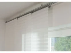 Gardinia Schiebevorhang Flame Weiß 60 cm x 300 cm