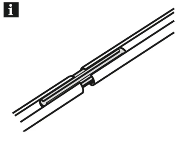 Gardinia Schienenverbinder für Vorhangschiene 13mm Transparent