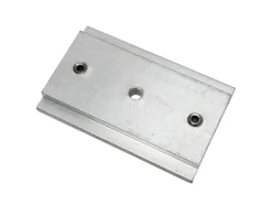 Gardinia Schienenverbinder für Vorhangschiene 3-läufig Silber