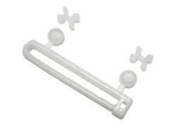 Gardinia Schlaufengleiter mit X-Gleitern und Rollen Weiß 10-er Pack