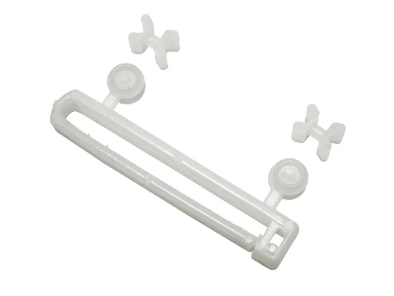 Gardinia Schlaufengleiter mit X-Gleitern und Rollen Weiß 10-er Pack
