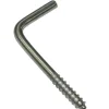 Gardinia Schraubhaken für Vitragestangen Silber-Matt 2,5 cm 20-er Pack