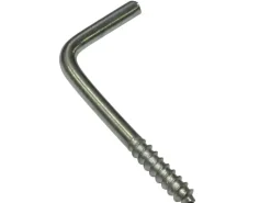 Gardinia Schraubhaken für Vitragestangen Silber-Matt 2,5 cm 20-er Pack