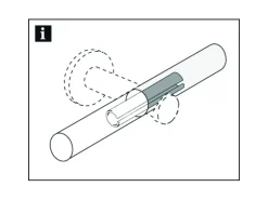 Gardinia Stangenverbinder Windsor Ø 25 mm Weiß