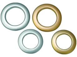 Gardinia Stoffösen Silber matt 4,6 cm x 2,8 cm 10-er Pack