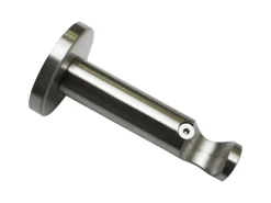 Gardinia Träger Chicago für Ø 20 mm offen Edelstahloptik 8 cm