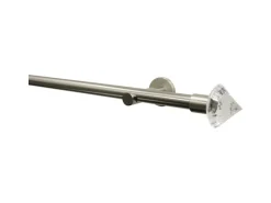 Gardinia Träger Chicago für Ø 20 mm offen Edelstahloptik 8 cm